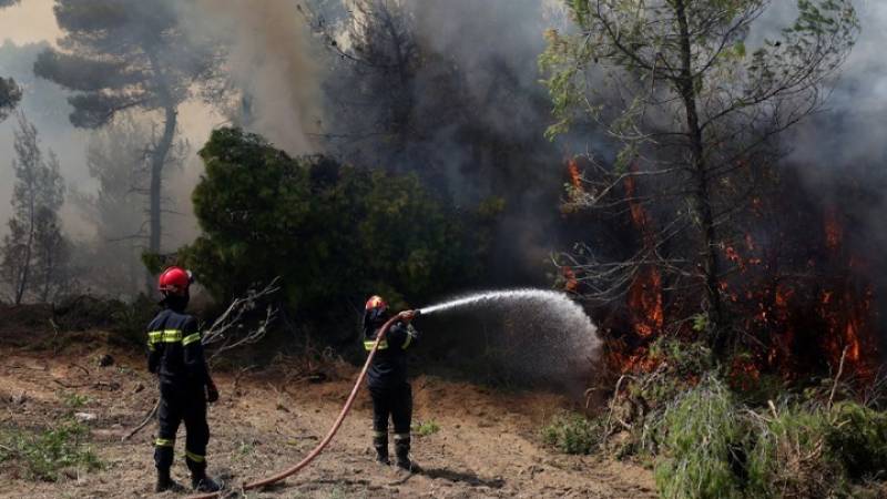 Υπό έλεγχο η πυρκαγιά που είχε ξεσπάσει στο Σχιστό (βίντεο)