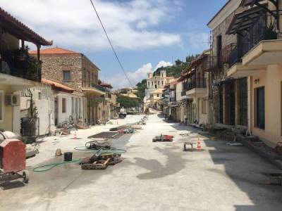 Μήνυση για προσωρινή παραλαβή του έργου ανάπλασης Ανω Πόλης Κυπαρισσίας
