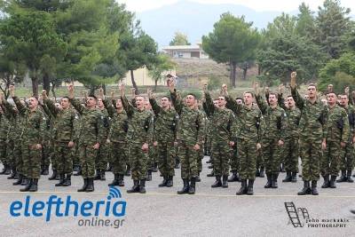 726 οπλίτες θα ορκιστούν αύριο στο Στρατόπεδο