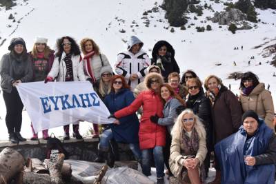 Εκοψαν πίτα στο Μαίναλο οι πεζοπόροι του “Ευκλή”