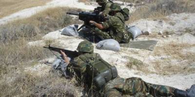 Ασκηση στο πεδίο βολής Καλαμάτας