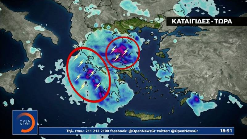 Πού θα χτυπήσει τις επόμενες ώρες η κακοκαιρία (βίντεο)