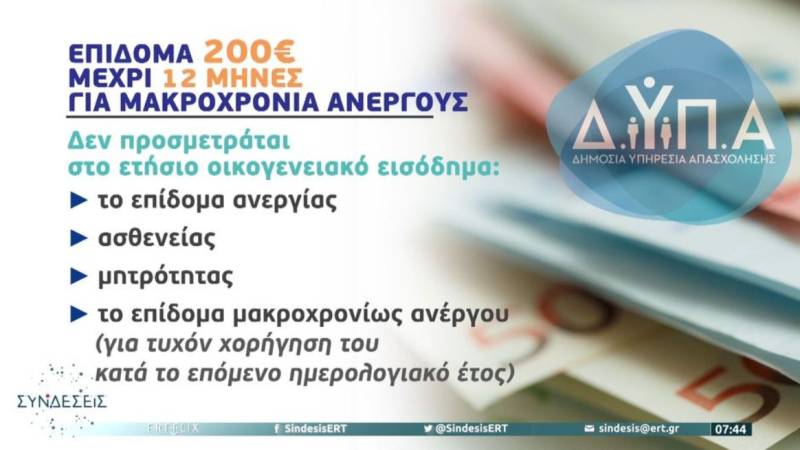 Επίδομα 200€ για μακροχρόνια ανέργους: Οι προϋποθέσεις (Βίντεο)