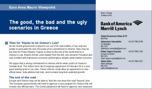 Bank of America Merill Lynch: Τα νέα σενάρια για την Ελλάδα