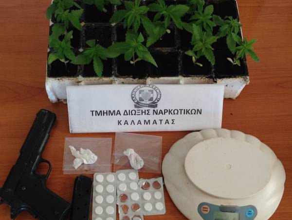Σύλληψη 63χρονου αγρότη για ναρκωτικά και πιστόλι στην Ελαία