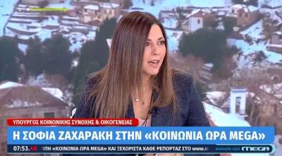 Ζαχαράκη: Μέχρι τις 22 Δεκεμβρίου θα πληρωθεί το έκτακτο επίδομα (Βίντεο)