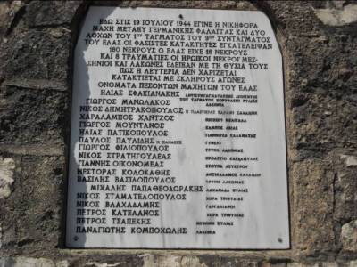 Εκδήλωση στο μνημείο μάχης της Αγορέλιτσας