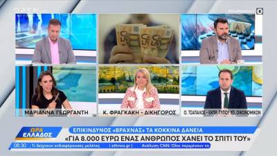 «Κόκκινα» δάνεια: «Για 8.000 ευρώ ένας άνθρωπος χάνει το σπίτι του»