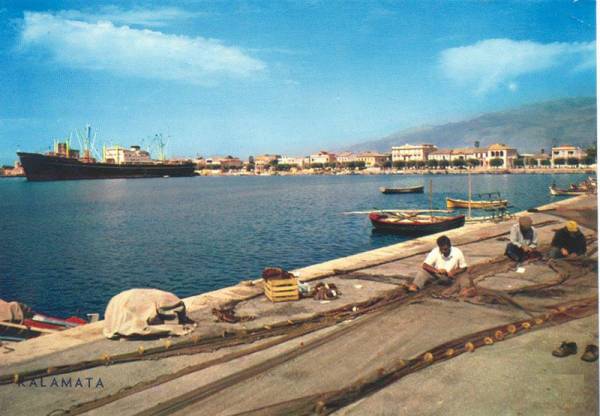 Εργα στο λιμάνι της Καλαμάτας πριν από δεκαετίες