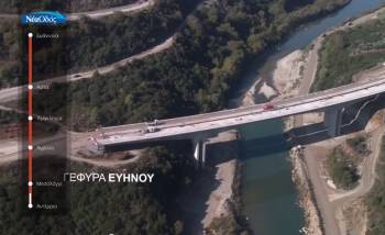 Βίντεο με την εξέλιξη των εργασιών στην Ιόνια Οδό