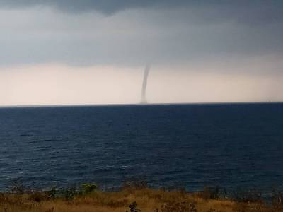Υδροστρόβιλος στα ανοιχτά της Τριφυλίας