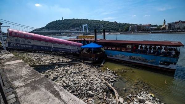 Η στάθμη του ποταμού Δούναβη σε χαμηλό ρεκόρ εξαιτίας της ξηρασίας