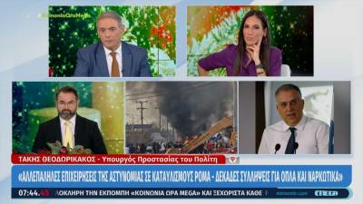 Τάκης Θεοδωρικάκος: «Οι στοχευμένες επιχειρήσεις για όπλα και ναρκωτικά στους καταυλισμούς θα συνεχιστούν»