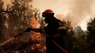 Σε δύο σημεία στην Ανατολική Μάνη, στην ευρύτερη περιοχή του Κρυονερίου, επιχειρούν οι πυροσβεστικές δυνάμεις