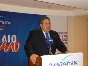 Καμμένος από Καλαμάτα: “Συνεργασία με ΣΥΡΙΖΑ υπό προϋποθέσεις”