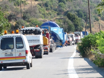 Χωρίς προβλήματα χθες η μεταφορά τουρμπίνας