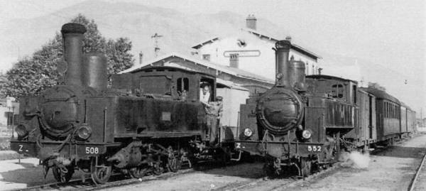 Ο σιδηροδρομικός σταθμός το 1959
