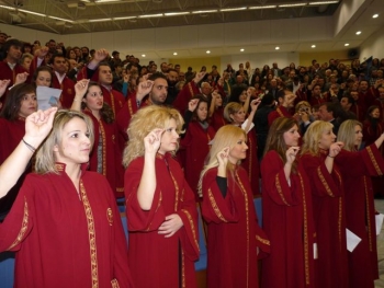 Φωτογραφίες από την ορκωμοσία αποφοίτων της ΣΤΕΓ στο ΤΕΙ Καλαμάτας