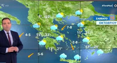 Καιρός 15/10/2022: Κακοκαιρία σε αρκετές περιοχές (βίντεο)