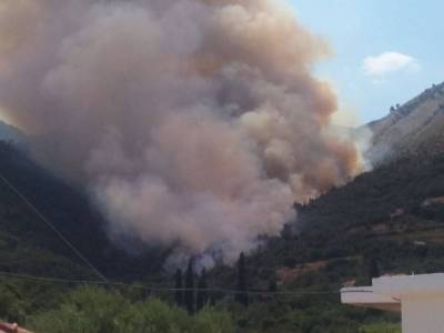 Μεγάλη πυρκαγιά στους Μπλεμενιάνους Κυπαρισσίας