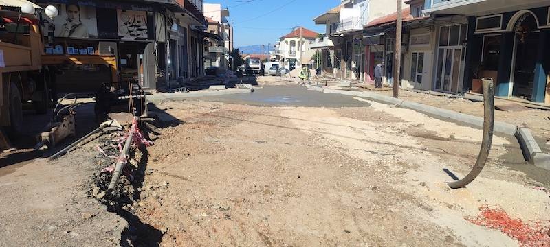 Προχωρούν οι εργασίες για το Open Mall στην Κυπαρισσία