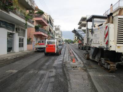 Νέα άσφαλτος στη Θεμιστοκλέους