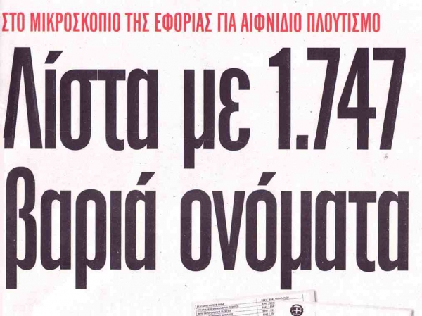 Και 18 Μεσσήνιοι στο... μικροσκόπιο για παράνομο πλουτισμό