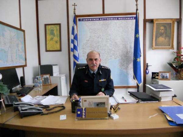 Γενικός Περιφερειακός Αστυνομικός Διευθυντής Πελοποννήσου ο ταξίαρχος Παν. Πούπουζας
