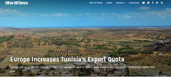 Η εισαγωγή λαδιού από την Τυνησία