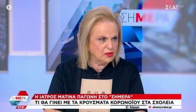 Παγώνη: Έχουμε ξεχάσει τα τεστ, να φοράμε μάσκες στους εξωτερικούς χώρους (Βίντεο)