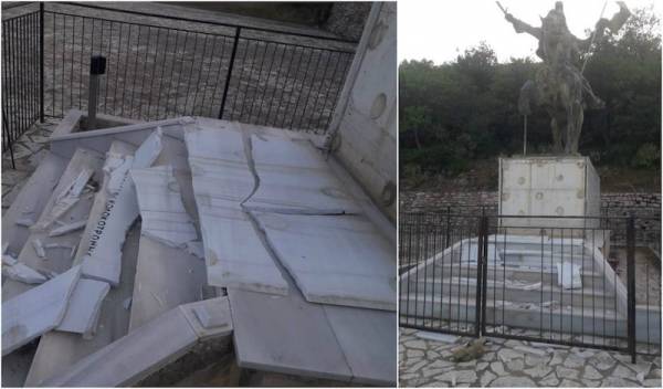 Μεσσηνία: Βανδάλισαν το μνημείο του Κολοκοτρώνη στο Ραμοβούνι
