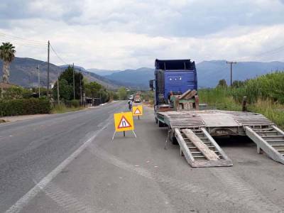 Κολόνες φωτισμού στο Ασπρόχωμα - Μεσσήνη