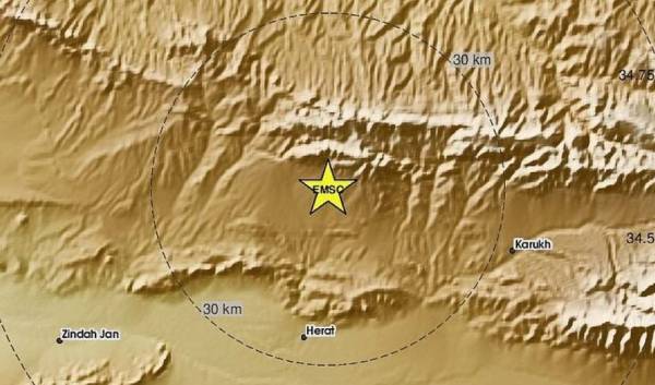 Ισχυρός σεισμός 6,5 Ρίχτερ έπληξε το δυτικό Αφγανιστάν