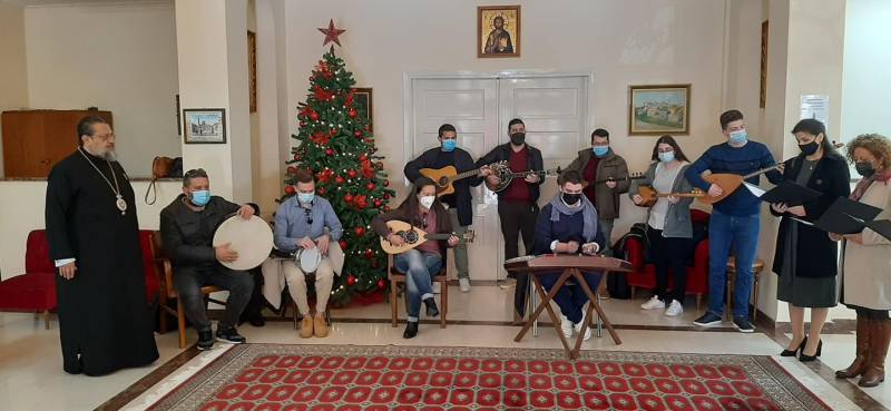 Κάλαντα Χριστουγέννων στον Μητροπολίτη Μεσσηνίας από την Σχολή Βυζαντινής Μουσικής (βίντεο-φωτογραφίες)