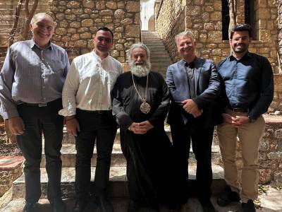 Επίσκεψη Πτωχού στον μητροπολίτη Μάνης