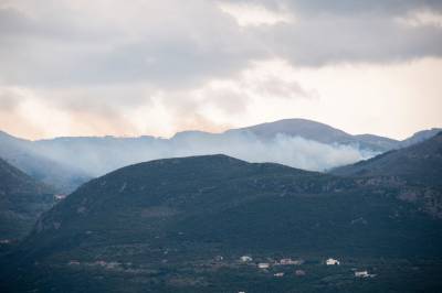 Μεγάλη πυρκαγιά στον Ταΰγετο (βίντεο)