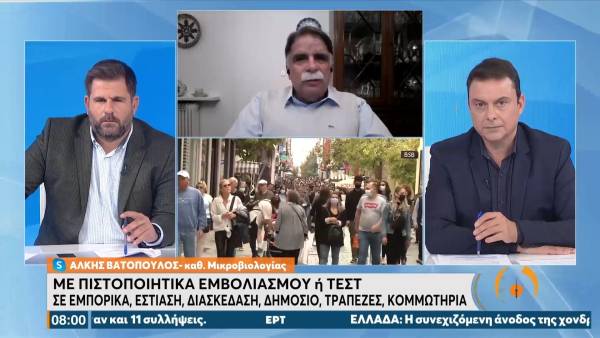 Βατόπουλος: Το ιδανικό θα ήταν να πάμε σε περιορισμούς (Βίντεο)