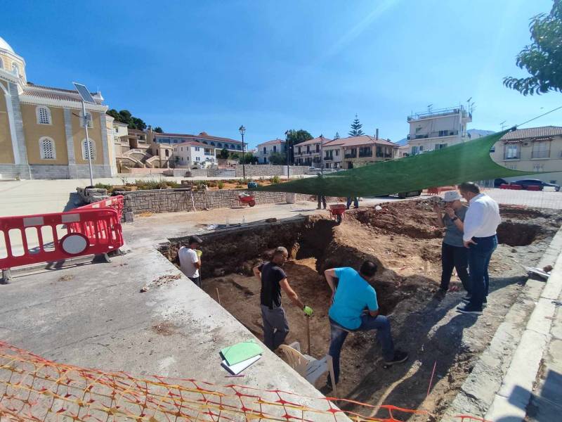 Καλαμάτα: Προχωρά η ανασκαφική έρευνα στην πλατεία Υπαπαντής