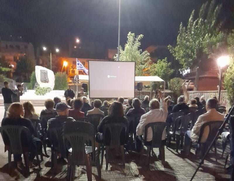 Προβολές του Κινητού Ηλιακού Κινηματογράφου σε Γύθειο και Ξυλόκαστρο