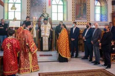 Ο Εσπερινός του Αγίου Γεωργίου στη Μητρόπολη Μεσσηνίας