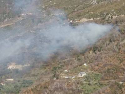 Πυρκαγιά στον Ταΰγετο κοντά στις Πηγές
