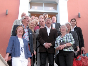 16 Σουηδοί δημοσιογράφοι στο σπίτι του Κωστή Τσικλητήρα με αφορμή τα 100 χρόνια από την Ολυμπιάδα της Στοκχόλμης