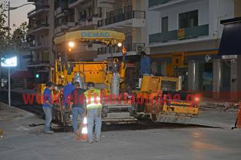 Κλειστή η Αριστομένους λόγω ασφαλτόστρωσης