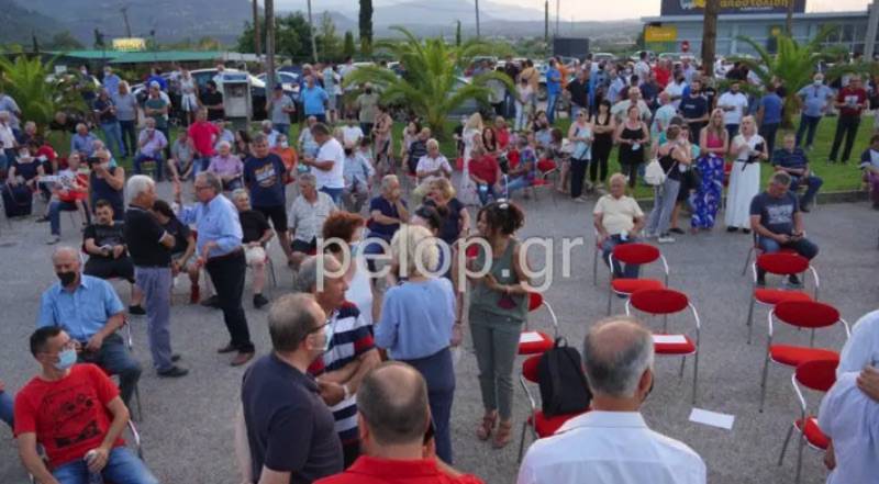 Συλλαλητήριο σταφιδοπαραγωγών στο Αίγιο