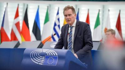 Ν. Παπανδρέου στο Ευρωπαϊκό Κοινοβούλιο: «Αν η Τουρκία θέλει το SAFE να σέβεται τις κυρώσεις της ΕΕ»