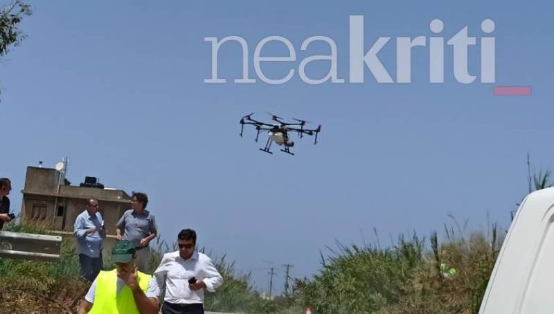 Ψεκασμοί με drone για την καταπολέμηση των κουνουπιών στην Κρήτη (βίντεο)