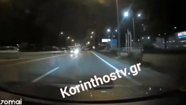 Οδηγός μπήκε ανάποδα στην παλιά Αθηνών-Κορίνθου (Βίντεο)