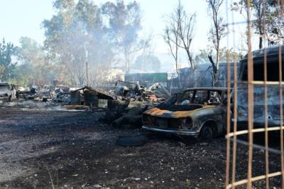 Φωτιά στις Αχαρνές: Κάηκαν εγκαταστάσεις επιχειρήσεων (βίντεο)
