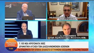Σαρηγιάννης: Στις 6-10 Δεκεμβρίου 9.400 κρούσματα τη μέρα (Βίντεο)