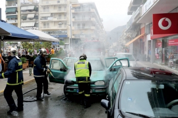 Φωτιά σε αυτοκίνητο στην οδό Φραντζή 